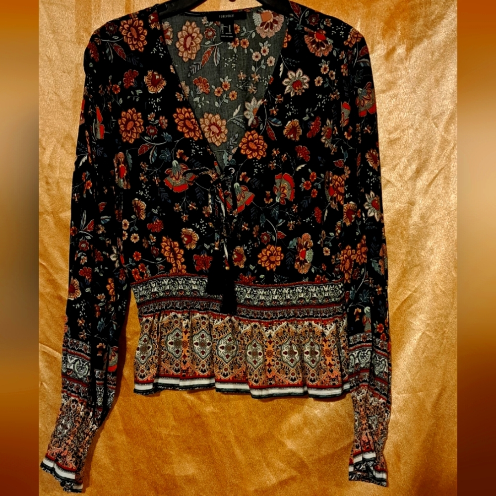 EUC Forever 21 Boho blouse